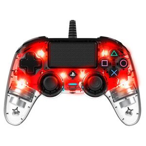 PS4 HW Gamepad Nacon Compact Controller Clear Red