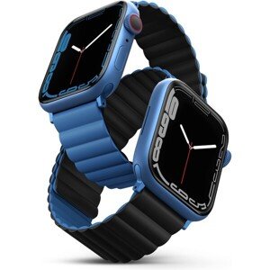 UNIQ Revix obojstranný remienok pre Apple Watch 41/40/38mm Caspian (modrý/čierny)