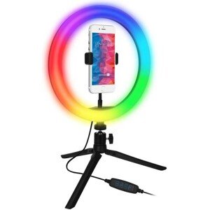 CONNECT IT Selfie10RGB kruhové 10" RGB LED svetlo s držiakom