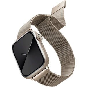 UNIQ Dante oceľový remienok Apple Watch 41/40/38mm starlight