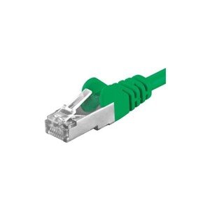Premiumcord Patch kábel CAT 6a S-FTP RJ45-RJ45 AWG 26/7 0,25 m zelený