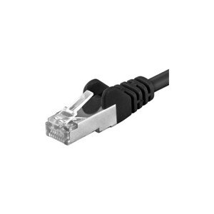 Premiumcord Patch kábel CAT 6a S-FTP RJ45-RJ45 AWG 26/7 7m čierny