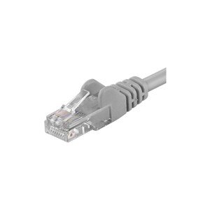 PremiumCord Patch kábel UTP RJ45-RJ45 CAT6 2m sivý