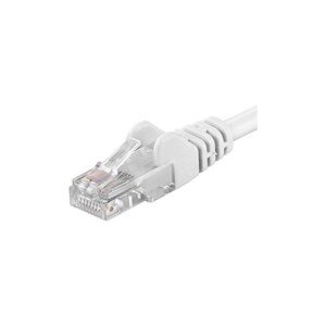 PremiumCord Patch kábel UTP RJ45-RJ45 CAT6 2m biely