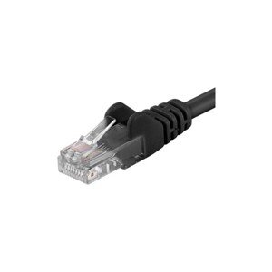 PremiumCord Patch kábel UTP RJ45-RJ45 CAT6 3m čierny