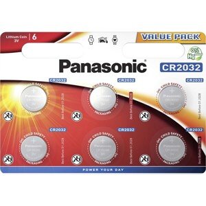 Panasonic CR2032 lítiová batéria, 6 ks