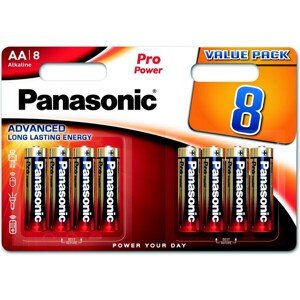 Panasonic Pro Power Gold AA alkalická batéria, 8 ks