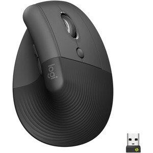 Logitech Lift Vertical Ergonomic Mouse šedá