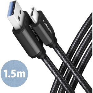 AXAGON kábel USB-C - USB-A 1.5m čierny