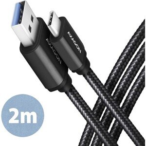 AXAGON kábel USB-C - USB-A čierny