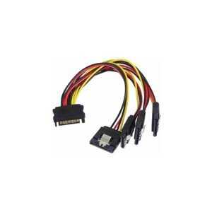 PremiumCord Napájacia rozdvojka k HDD SATA - 4x SATA