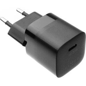 Sieťová nabíjačka FIXED Mini s USB-C výstupom a podporou PD, 30W, čierna