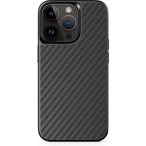 EPICO Hybrid Carbon MagSafe Case iPhone 14 čierny