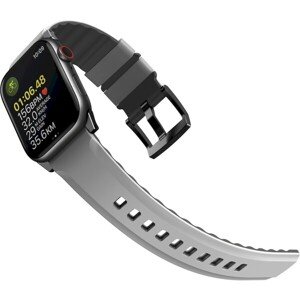 UNIQ Linus AiroSoft silikónový remienok Apple Watch 45/44/42mm sivý