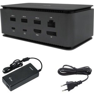 i-tec USB4 Metal Docking station Dual 4K HDMI DP, Power Delivery 80W + zdroj 112W