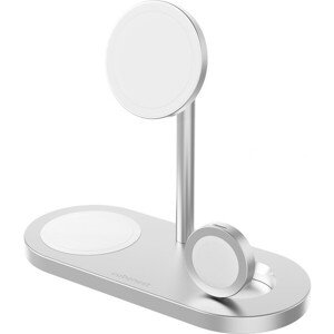 CubeNest S313 Pro 3v1 magnetická bezdrôtová nabíjačka strieborná