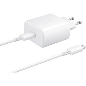 Samsung sieťová nabíjačka (45W)+ USB-C kábel biela (Bulk)