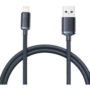 Baseus CAJY000001 Crystal Shine Series Dátový Kábel USB - Lightning 20W 1,2m Black