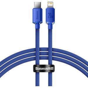 Baseus CAJY000203 Crystal Shine Series Dátový Kábel USB-C - Lightning 20W 1,2m Blue