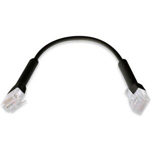 UBNT UniFi Ethernet Patch Kábel - dĺžka 0,22m, Cat6, čierny