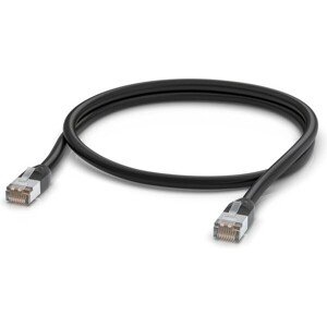 UBNT UniFi patch cable outdoor - vonkajší STP, Cat5e, čierny, dĺžka 1m