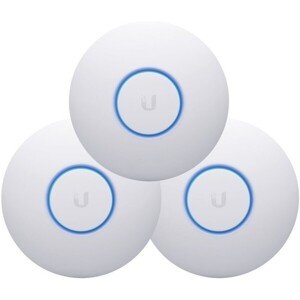UBNT UniFi nanoHD 3 - AP 2.4GHz (300Mbps) + 5GHz (1733Mbps) - sada 3 kusov (bez PoE injektorov)