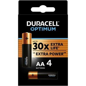 Duracell Optimum AA alkalická batéria 1500 4 ks