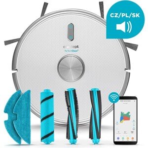 Concept Perfect Clean Laser VR3125 robotický vysávač s mopom 2v1 biely