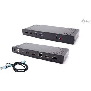 i-tec USB 3.0/USB-C/Thunderbolt, 2x HDMI dokovacia stanica s P