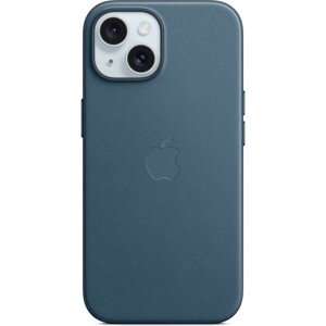 Apple kryt z tkaniny FineWoven s MagSafe na iPhone 15 tichomorsky modrý
