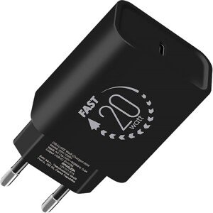 Obal:Me Cestovná Nabíjačka USB-C 20W Black