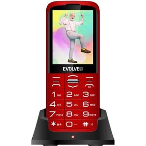 EVOLVEO EasyPhone XO mobilný telefón pre seniorov červený