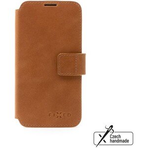 Kožené puzdro typu kniha FIXED ProFit pre Samsung Galaxy S24+, hnedé