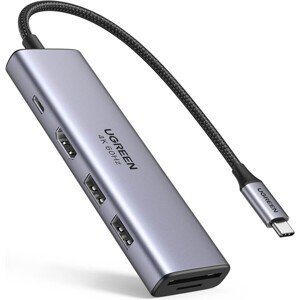 UGREEN USB-C To HDMI+2*USB 3.0 A+SD/TF+PD Converter