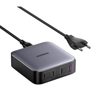 UGREEN Nexode 100W nabíjačka (3x USB-C/1x USB-A) sivá