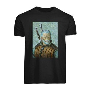 Tričko The Witcher - Geralt Van Gogh Art on Black S