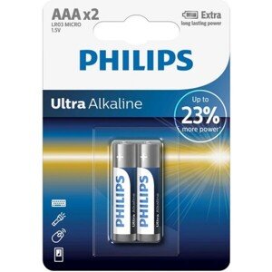 Philips LR03E2B/10 Ultra Alkaline 2x AAA batérie