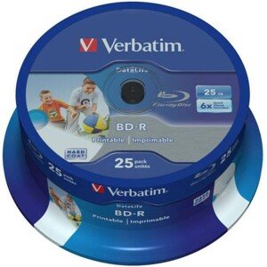 VERBATIM BD-R SL Datalife (25 ks) Blu-Ray/Spindle/6x/25GB