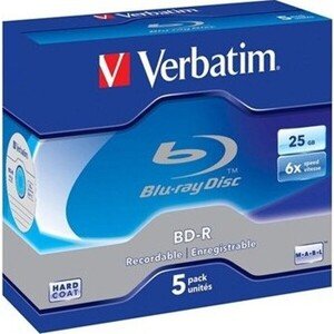 VERBATIM BD-R SL Datalife (5 ks) Blu-Ray/Spindle/6x/25GB