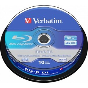 VERBATIM BD-R(10 ks) DualLayer/spindle/6X/50GB