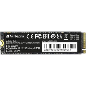 VERBATIM SSD Vi3000 Internal PCIe NVMe M.2 SSD 2TB