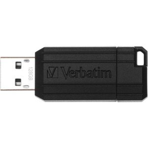 VERBATIM USB Flash Disk Store 'n' Go PinStripe 128GB čierny
