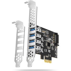 AXAGON PCEU-43RS PCIe radič 4x USB 3.2 Gen 1