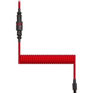 Yenkee YCU COIL RD krútený kábel USB-A/USB-C červený