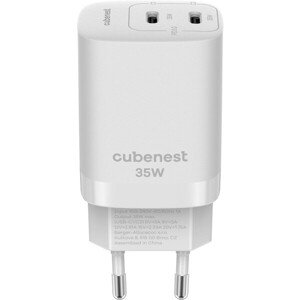 CubeNest S2D1 sieťová nabíjačka 35W biela