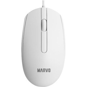 Marvo kancelárska myš MS003 drôtová biela
