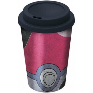 Hrnček cestovný Pokémon - Pokéball 390 ml