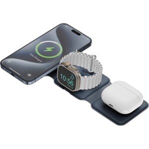 ENERGEA GoMag Trio Plus 3v1 MagSafe nabíjačka modrá