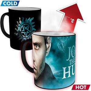 Hrnček Supernatural - Sam and Dean Symbol (meniaci sa motív) 320 ml
