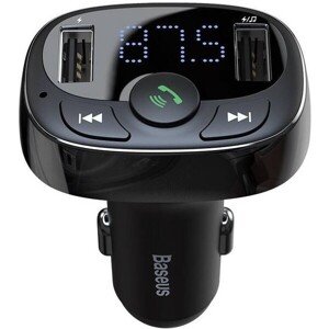 Baseus Bluetooth MP3 FM Transmiter s nabíjaním 2xUSB 3.4A čierny